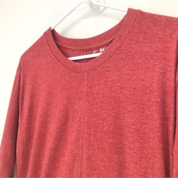 Kavu SALMA Red Rust 3/4 Sleeve Performance Athleisure Pullover T Shirt NEW - Picture 3 of 16